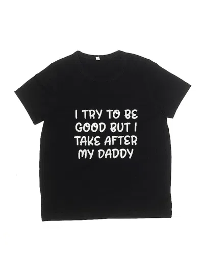 Pre-owned Unbranded Kids' Short Sleeve T-shirt In Black