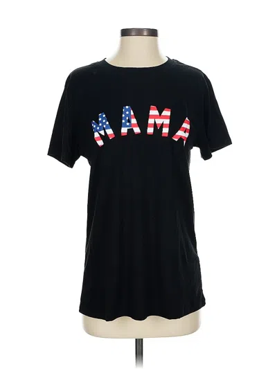 Pre-owned Unbranded Short Sleeve T-shirt In Black