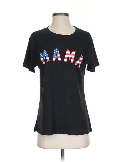 Pre-owned Unbranded Short Sleeve T-shirt In Black