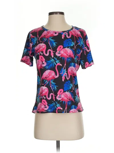 Pre-owned Unbranded Short Sleeve T-shirt In Black