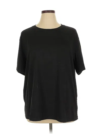 Pre-owned Unbranded Short Sleeve T-shirt In Black
