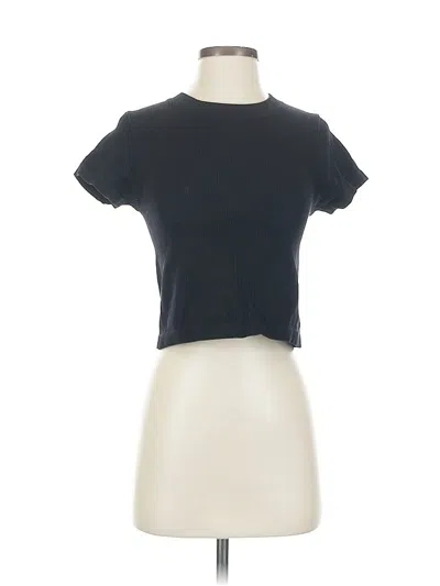 Pre-owned Unbranded Short Sleeve T-shirt In Black
