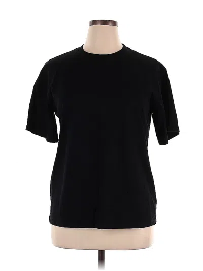 Pre-owned Unbranded Short Sleeve T-shirt In Black