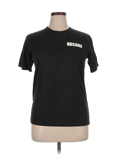 Pre-owned Unbranded Short Sleeve T-shirt In Black
