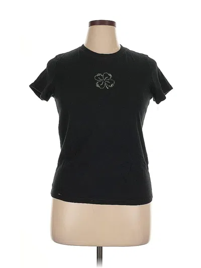 Pre-owned Unbranded Short Sleeve T-shirt In Black