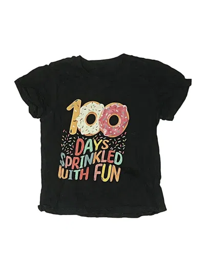 Pre-owned Unbranded Kids' Short Sleeve T-shirt In Black
