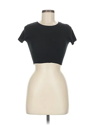 Pre-owned Unbranded Short Sleeve T-shirt In Black