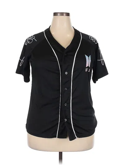 Pre-owned Unbranded Short Sleeve T-shirt In Black