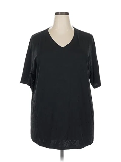 Pre-owned Unbranded Short Sleeve T-shirt In Black