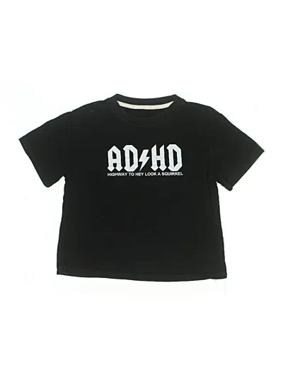 Pre-owned Unbranded Kids' Short Sleeve T-shirt In Black