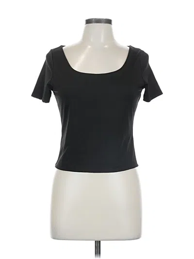 Pre-owned Unbranded Short Sleeve T-shirt In Black