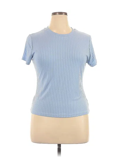 Pre-owned Unbranded Short Sleeve T-shirt In Blue