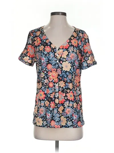 Pre-owned Unbranded Short Sleeve T-shirt In Blue