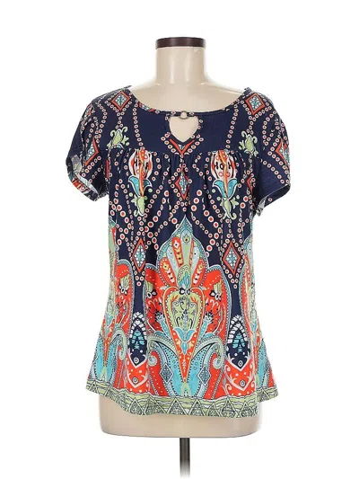 Pre-owned Unbranded Short Sleeve T-shirt In Blue