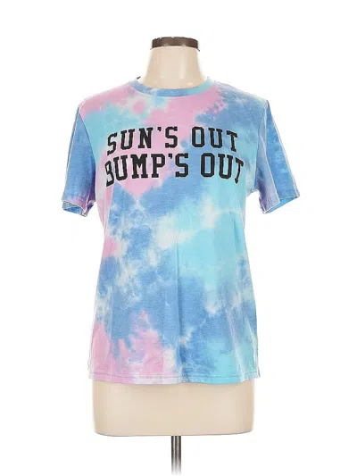 Pre-owned Unbranded Short Sleeve T-shirt In Blue