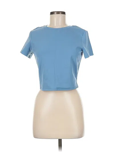 Pre-owned Unbranded Short Sleeve T-shirt In Blue