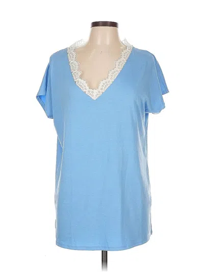 Pre-owned Unbranded Short Sleeve T-shirt In Blue