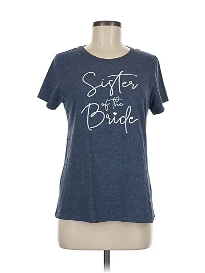 Pre-owned Unbranded Short Sleeve T-shirt In Blue