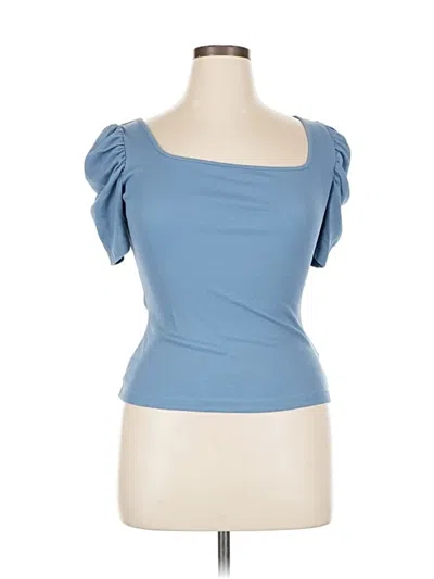 Pre-owned Unbranded Short Sleeve T-shirt In Blue