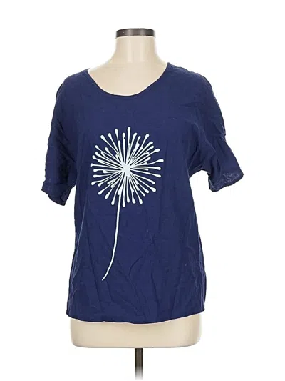 Pre-owned Unbranded Short Sleeve T-shirt In Blue