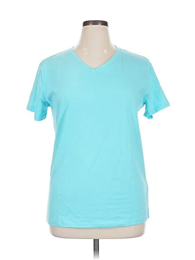Pre-owned Unbranded Short Sleeve T-shirt In Blue