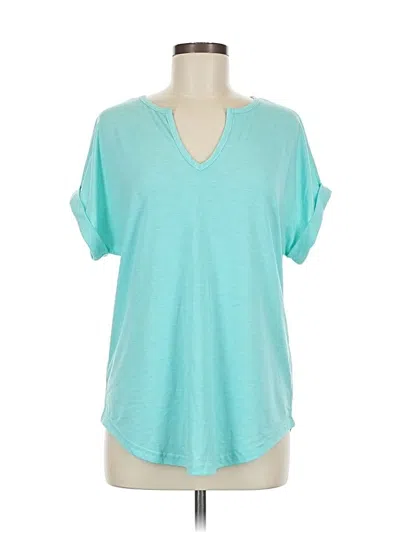 Pre-owned Unbranded Short Sleeve T-shirt In Blue