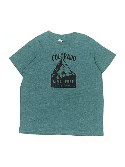 Pre-owned Unbranded Kids' Short Sleeve T-shirt In Blue