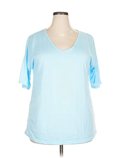 Pre-owned Unbranded Short Sleeve T-shirt In Blue