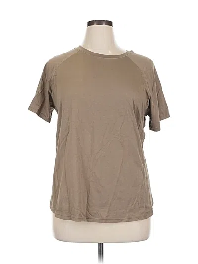 Pre-owned Unbranded Short Sleeve T-shirt In Brown