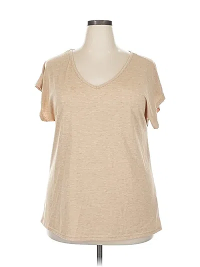 Pre-owned Unbranded Short Sleeve T-shirt In Brown