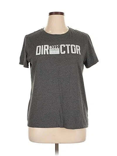 Pre-owned Unbranded Short Sleeve T-shirt In Gray