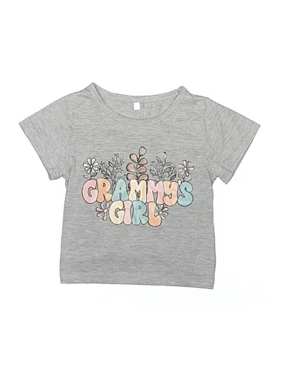 Pre-owned Unbranded Babies' Short Sleeve T-shirt In Gray