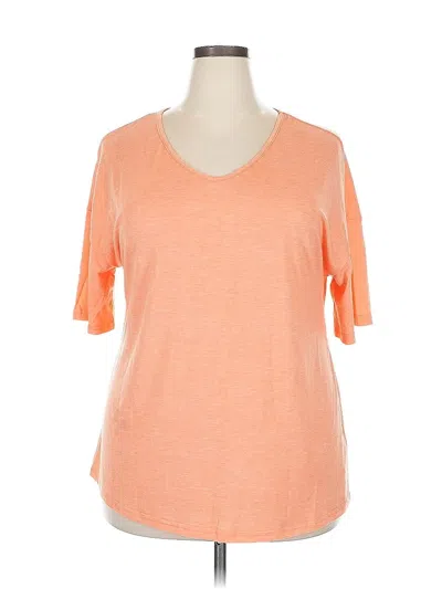 Pre-owned Unbranded Short Sleeve T-shirt In Orange