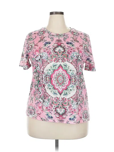 Pre-owned Unbranded Short Sleeve T-shirt In Pink