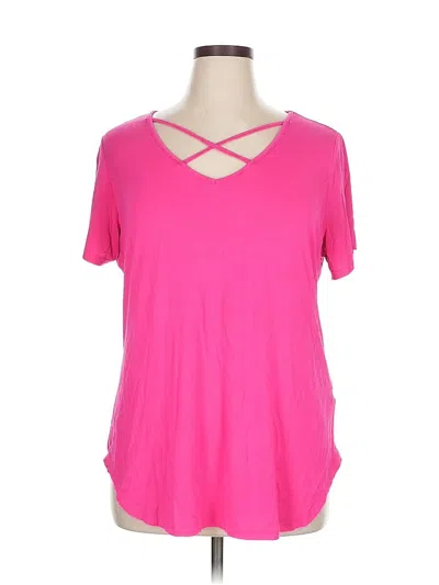 Pre-owned Unbranded Short Sleeve T-shirt In Pink