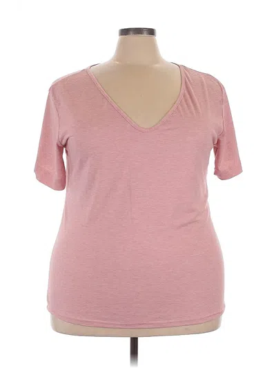 Pre-owned Unbranded Short Sleeve T-shirt In Pink