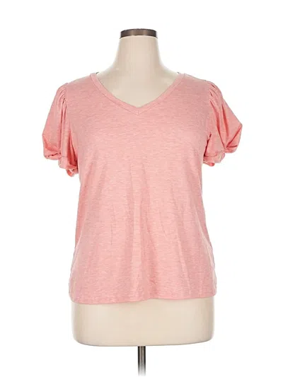 Pre-owned Unbranded Short Sleeve T-shirt In Pink