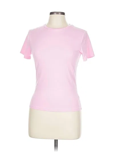 Pre-owned Unbranded Short Sleeve T-shirt In Pink