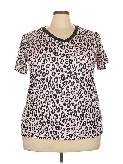 Pre-owned Unbranded Short Sleeve T-shirt In Pink
