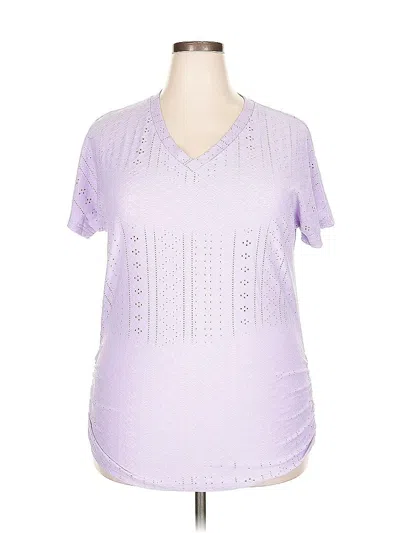 Pre-owned Unbranded Short Sleeve T-shirt In Purple