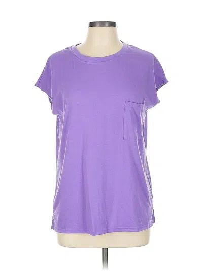 Pre-owned Unbranded Short Sleeve T-shirt In Purple
