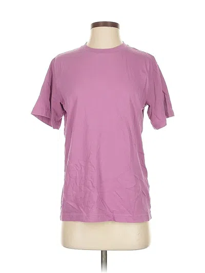 Pre-owned Unbranded Short Sleeve T-shirt In Purple
