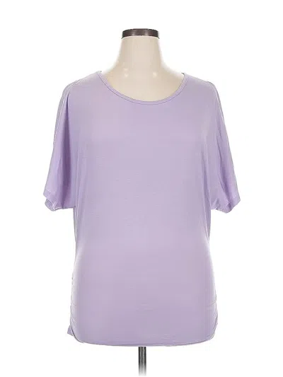 Pre-owned Unbranded Short Sleeve T-shirt In Purple