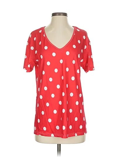 Pre-owned Unbranded Short Sleeve T-shirt In Red