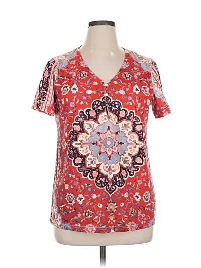 Pre-owned Unbranded Short Sleeve T-shirt In Red