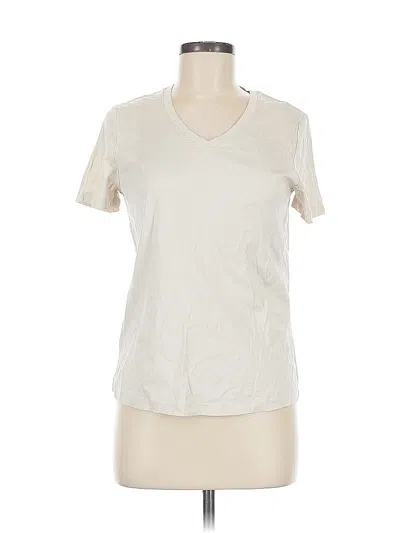 Pre-owned Unbranded Short Sleeve T-shirt In White