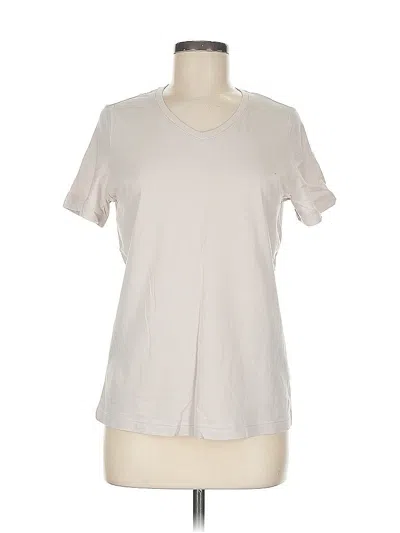 Pre-owned Unbranded Short Sleeve T-shirt In White