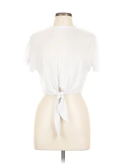 Pre-owned Unbranded Short Sleeve T-shirt In White