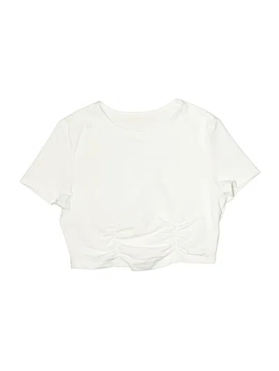 Pre-owned Unbranded Kids' Short Sleeve T-shirt In White