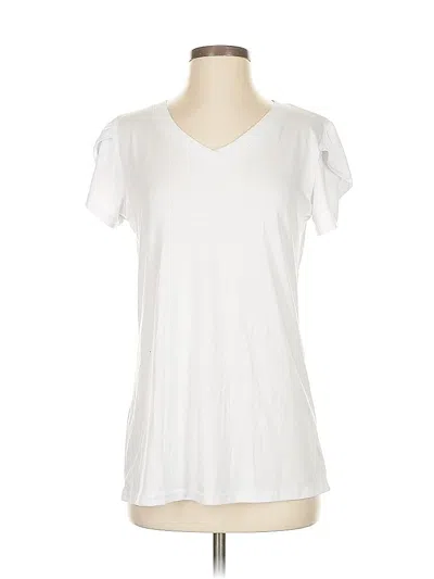 Pre-owned Unbranded Short Sleeve T-shirt In White